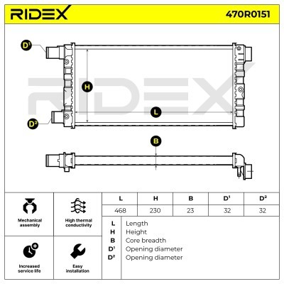Chłodnica RIDEX 470R0151 470R0151 - foto 4