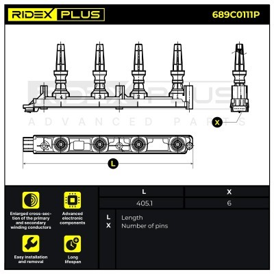 Cewka Zapłonowa RIDEX 689C0111P 689C0111P - foto 10