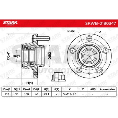 Łożysko Koła Stark SKWB-0180347 SKWB-0180347 - foto 6