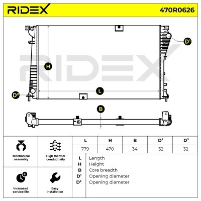 Chłodnica RIDEX 470R0626 470R0626 - foto 5
