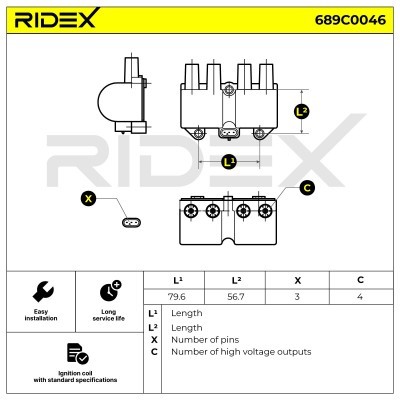Cewka Zapłonowa RIDEX 689C0046 689C0046 - foto 6