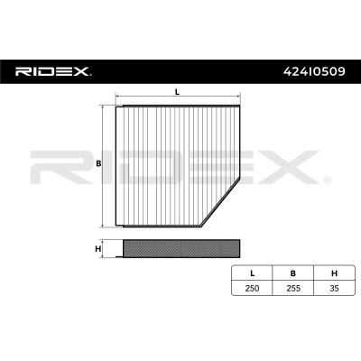 Filtr Kabinowy RIDEX 424I0509 424I0509 - foto 6