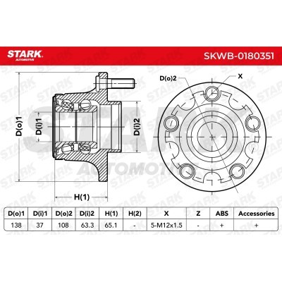 Łożysko Koła Stark SKWB-0180351 SKWB-0180351 - foto 3