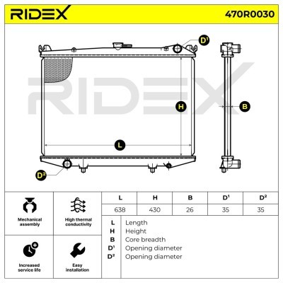 Chłodnica RIDEX 470R0030 470R0030 - foto 7