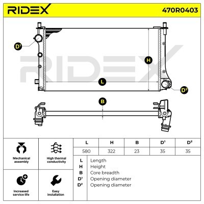 Chłodnica RIDEX 470R0403 470R0403 - foto 7