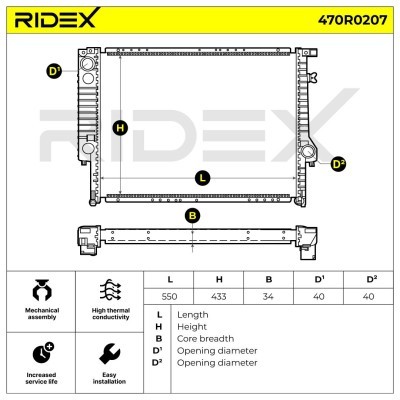 Chłodnica RIDEX 470R0207 470R0207 - foto 6