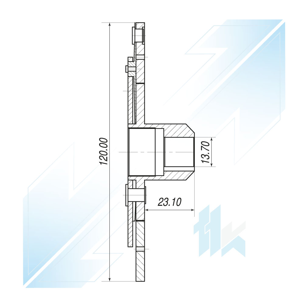 Tarcza Sprzęgła Sprężarki GM/HARRISON V5 Ø120 Opel 115GV50002 - foto 3