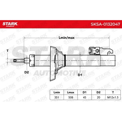 Amortyzator Stark SKSA-0132047 SKSA-0132047 - foto 6