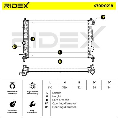 Chłodnica RIDEX 470R0218 470R0218 - foto 4