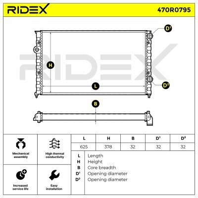 Chłodnica RIDEX 470R0795 470R0795 - foto 6