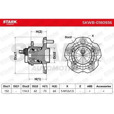 Łożysko Koła Stark SKWB-0180936 SKWB-0180936 - foto 5