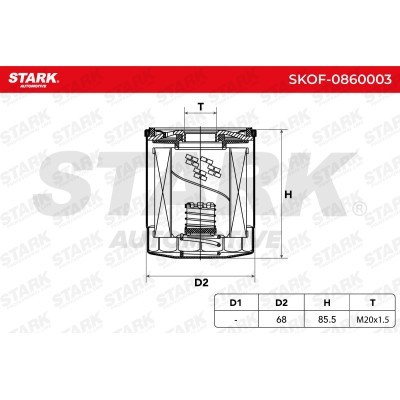 Filtr Oleju Stark SKOF-0860003 SKOF-0860003 - foto 5