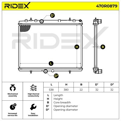 Chłodnica RIDEX 470R0879 470R0879 - foto 4