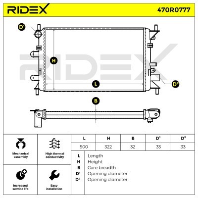 Chłodnica RIDEX 470R0777 470R0777 - foto 5