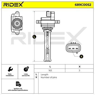 Cewka Zapłonowa RIDEX 689C0052 689C0052 - foto 2