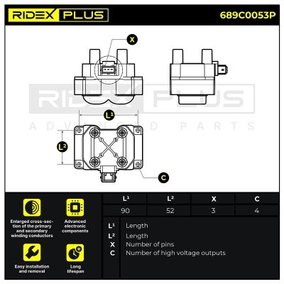 Cewka Zapłonowa RIDEX 689C0053P 689C0053P - foto 12