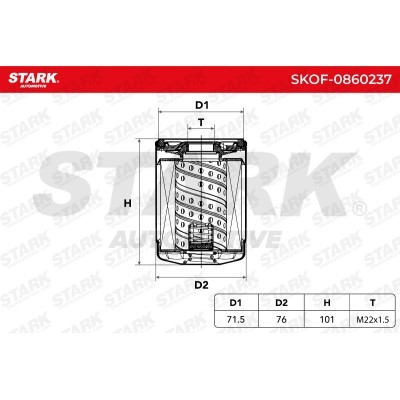 Filtr Oleju Stark SKOF-0860237 SKOF-0860237 - foto 5