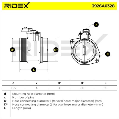 Przepływomierz RIDEX 3926A0328 3926A0328 - foto 6