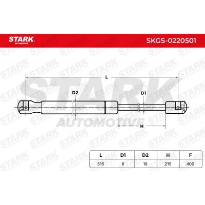 Amortyzator Pokrywy Bagażnika Stark SKGS-0220501 SKGS-0220501 - foto 5