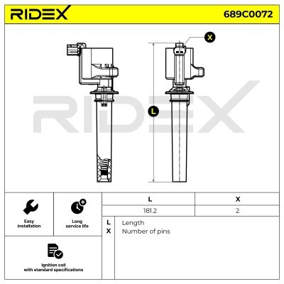 Cewka Zapłonowa RIDEX 689C0072 689C0072 - foto 4