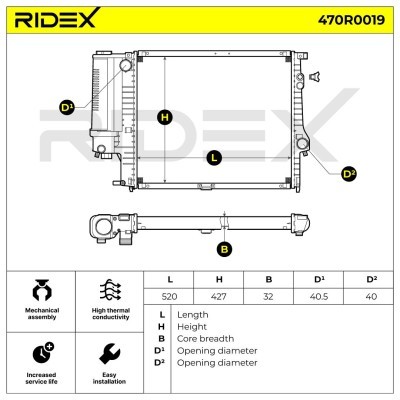 Chłodnica RIDEX 470R0019 470R0019 - foto 5