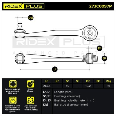 Wahacz RIDEX 273C0097P 273C0097P - foto 7