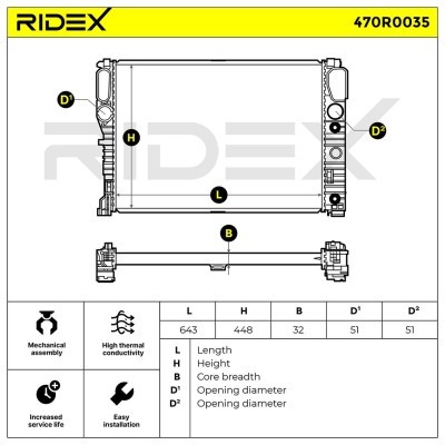 Chłodnica RIDEX 470R0035 470R0035 - foto 4