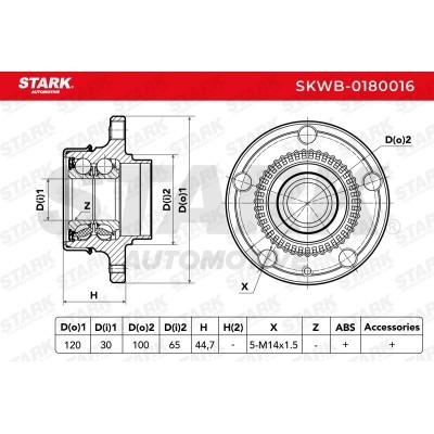 Łożysko Koła Stark SKWB-0180016 SKWB-0180016 - foto 2