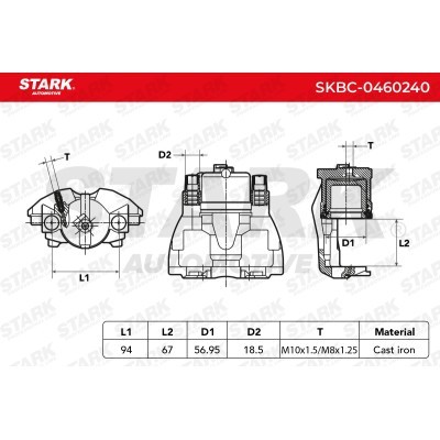 Zacisk Hamulcowy Stark SKBC-0460240 SKBC-0460240 - foto 6