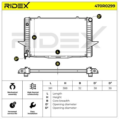 Chłodnica RIDEX 470R0299 470R0299 - foto 5