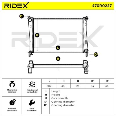 Chłodnica RIDEX 470R0227 470R0227 - foto 4