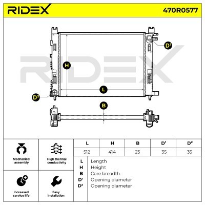 Chłodnica RIDEX 470R0577 470R0577 - foto 7