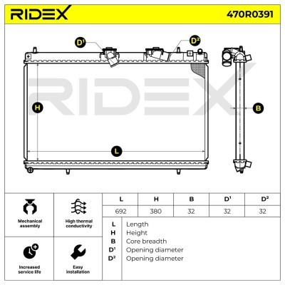 Chłodnica RIDEX 470R0391 470R0391 - foto 5