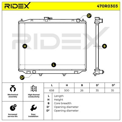 Chłodnica RIDEX 470R0303 470R0303 - foto 5