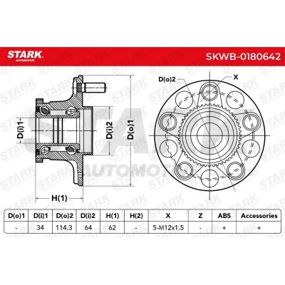 Łożysko Koła Stark SKWB-0180642 SKWB-0180642 - foto 6