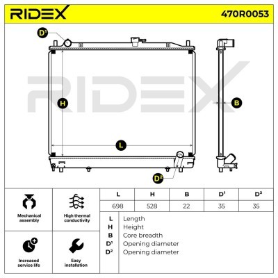 Chłodnica RIDEX 470R0053 470R0053 - foto 3