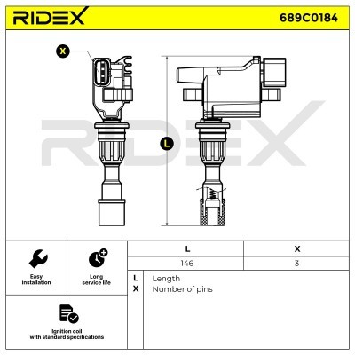 Cewka Zapłonowa RIDEX 689C0184 689C0184 - foto 5