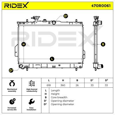 Chłodnica RIDEX 470R0061 470R0061 - foto 4