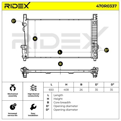 Chłodnica RIDEX 470R0337 470R0337 - foto 6