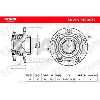 Łożysko Koła Stark SKWB-0180037 SKWB-0180037 - foto 3