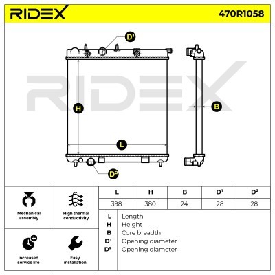 Chłodnica RIDEX 470R1058 470R1058 - foto 5