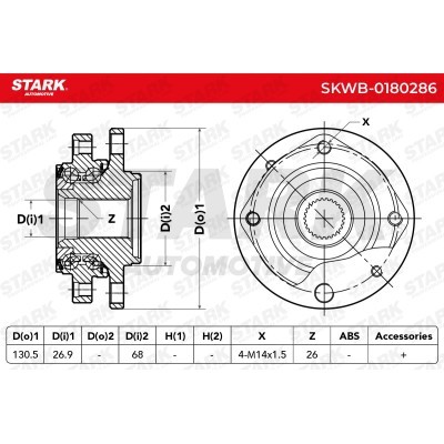 Łożysko Koła Stark SKWB-0180286 SKWB-0180286 - foto 6