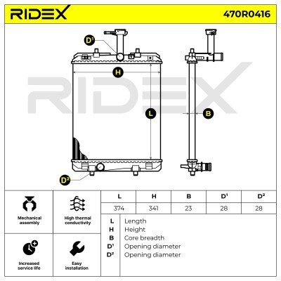 Chłodnica RIDEX 470R0416 470R0416 - foto 5