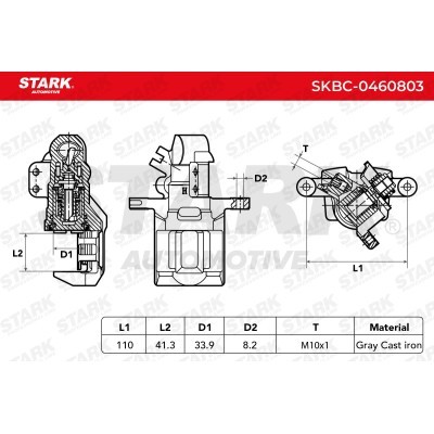 Zacisk Hamulcowy Stark SKBC-0460803 SKBC-0460803 - foto 6