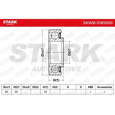 Łożysko Koła Stark SKWB-0181000 SKWB-0181000 - foto 6