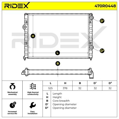 Chłodnica RIDEX 470R0448 470R0448 - foto 5