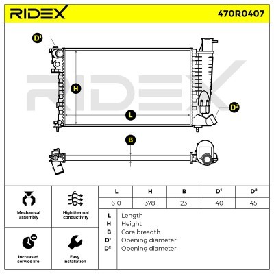 Chłodnica RIDEX 470R0407 470R0407 - foto 6