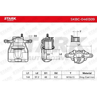 Zacisk Hamulcowy Stark SKBC-0461309 SKBC-0461309 - foto 6