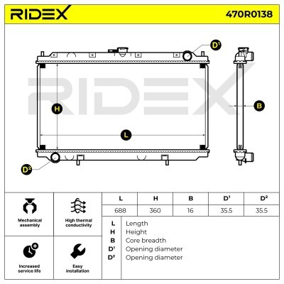 Chłodnica RIDEX 470R0138 470R0138 - foto 5