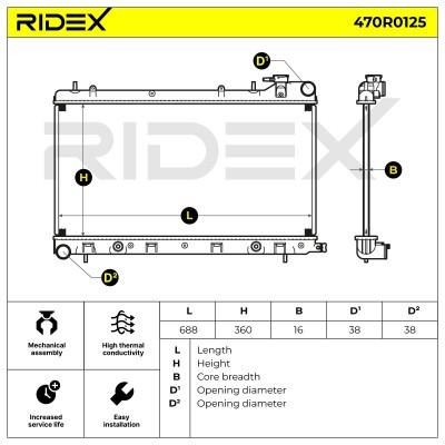 Chłodnica RIDEX 470R0125 470R0125 - foto 7